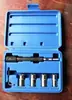 Reamer de válvula diesel de 5 peças, reamer de limpeza de base de válvula, reamer de limpeza de base de bico diesel