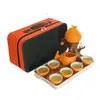Yuerui Buena Suerte Juego de Té Automático de Viaje Souvenir de Empresa Regalo Práctico Regalo de Año Nuevo