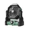 Ventilador para Tienda de Campaña al Aire Libre Portátil Viento Fuerte Ventilador Eléctrico Recargable Gancho de Iluminación para Camping Ventilador Pequeño Doméstico de Verano