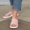 Nuevas Pantuflas de Verano Amazon de Tejido de Punto, Pantuflas Casuales Ligeras para Mujer con Suela Plana para Exteriores