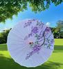 Accesorios de Rendimiento Cheongsam Pasarela Artesanía Paraguas Danza Estilo Antiguo Estilo Étnico Tela de Seda Estilo Étnico Paraguas con Borlas Retro