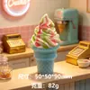 Cono de Helado Gigante con Salsa Helado Creativo Comida Juguete Modelo Artesanía Adorno Casa de Muñecas Decoraciones DIY