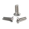 M8 série 304 aço inoxidável flor de ameixa cabeça escareada máquina parafuso de dente parafuso de cabeça escareada de aço inoxidável parafuso de máquina de cabeça chata