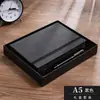 Cuaderno de banda A5 de piel de oveja para empresa, se puede imprimir logo, cuero suave de alta calidad, diario exquisito, libro para conferencias de trabajo