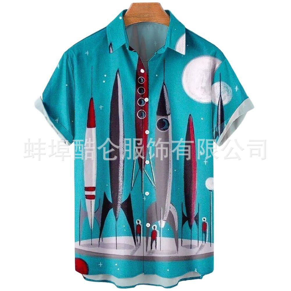 Hawaiian-Shirts-Rocket-Print-C
