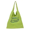 Bolsa de Lona Ultraligera de Gran Capacidad 2026 para Niñas, Estilo Nuevo con Letras Estampadas Estilo Coreano Ligera Versátil Bolso de Hombro