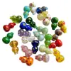 Contas de Vidro Feitas à Mão em Forma de Cabaça, Vaso com Contas, Acessórios Transparentes com Contas, Pulseira de Contas, Pingente, Artesanato em Vidro de Zibo, Vestuário