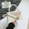 Bolsa de Ombro Moda Francesa Verão 2025 Estilo Retrô Bolsa Carteiro Casual Pequena Quadrada Simples Estilosa Bolsa Transversal Ins