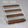 Estante de Mano Retro de Madera Maciza, Exhibidor de Joyería Bidimensional Acrílico, Adornos de Modelo de Coche Bubble Mart de Escritorio