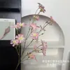 Flor artificial, haste única de orquídea roxa, para decoração de cena de casamento, arranjo de chão, arranjo floral, adereços florais decorativos, flores artificiais