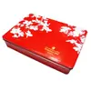 Caja Rectangular de Hojalata de Nuevo Estilo Chino Creativa con Base de Gong, Lata de Empaque Roja para Dulces de Boda, Galletas y Almacenamiento de Regalos