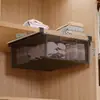 Cesta organizadora retrátil para meias, caixa de armazenamento, caixa para roupas íntimas, prateleira inferior para guarda-roupa, cesta suspensa para gaveta