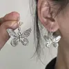 Pendientes Colgantes de Mariposa Vintage Dulces Cool Estilo Oscuro Trendy Puños de Oreja para Mujer Pendientes Nicho Minimalistas
