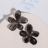 Zhen Tu Formato Irregular Tinta Tingida Flor Grande Acessórios de Resina DIY Acessório de Cabelo Presilha Tubarão Patch Materiais