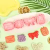 Série Dia dos Namorados Molde de Biscoito 3D Simulação DIY Prensagem Estereoscópica Ferramenta de Corte para Fondant Artesanal Rosa