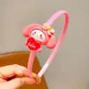 Diadema Infantil para Niñas, Accesorio para el Cabello de Dibujos Animados Kuromi, Diadema de Corona Alta, No Aprieta, Diadema Dentada, Personalizable