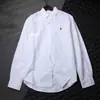 Suministro Transfronterizo de Camisas Casuales de Manga Larga Oxford de Alta Calidad para Hombre con Bordado de Pony Camisas de Moda