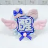 Etiquetas de Nombre de Apoyo a Celebridades con Letras Reflectantes, Productos Terminados de Tela No Tejida, Llaveros Autodiseñados DIY, Colgantes de Apoyo, Adornos Decorativos