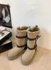 Sapatos de algodão e botas de algodão espessadas 2026 com forro de lã de cano alto botas de neve femininas inverno nordeste moda botas longas de cavaleiro pelo novo estilo