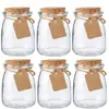 Jarrón Pequeño de Cuerda de Cáñamo Hecho a Mano Igual que el de Amazon, Jarrón de Vidrio para Flores Retro, Jarrón Pequeño Transparente Decoración de Escritorio