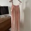 Camisón de tirantes cuidadosamente seleccionado para mujer en verano con copas, Pijama y Ropa de casa dulce 2025, talla grande, para estudiantes nuevas