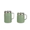 Taza térmica simple de acero inoxidable alto valor de color para niñas con pajita y asa taza de café para oficina taza de vacío venta al por mayor