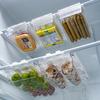 Nueva Caja de Almacenamiento Colgante para Refrigerador Transparente Extraíble Telescópica Artefacto para Almacenamiento y Organización de Verduras, Frutas y Huevos