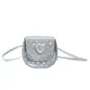 Nova Mini Bolsa Sela Coração com Glitter Primavera 2026 Estilo Menina Bolsa Transversal Fofa Estilo Princesa Bolsa Pequena
