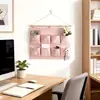 Bolsa de almacenamiento colgante para puerta de entrada con ocho bolsillos, montable en pared, estilo Ins