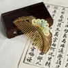 Nuevo Estilo Conjunto de Accesorios para el Cabello de Corte Tang y Song Estilo Antiguo, Pasador con Borla, Peine con Patrón de Nube, Maquillaje y Peinado para Disfraz Antiguo Hanfu, Tocados de la Era de los Reinos Combatientes
