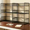Estante de almacenamiento de escritorio para clasificación por materia, almacenamiento de archivos de oficina, organizador de libros de escritorio, estantería vertical de varias capas