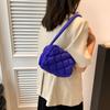 Bolsa Pequeña Estilo Coreano para Mujer Nueva 2023 Bolso de Hombro Moderno Bolso de Mano de Cuadros Burbuja Elegante Bolso de Hombro para Viajes