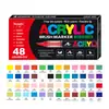 Caneta Marcadora Guangna 8101 Propileno Líquido Direto Ponta Macia 168 Cores Conjunto de Canetas Coloridas para Sobreposição de Pintura Artística para Estudantes