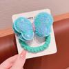 Cuerda para el pelo de mariposa con lentejuelas, diadema para el pelo de niños, no daña el pelo, goma de mariposa para coleta alta, goma elástica para niña, tocado