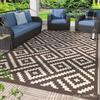 Popular Esterilla Tejida de Tubo de PP en Forma de Diamante a Prueba de Humedad Estilo Camping para Patio Exterior Toldo Estilo Camping Esterilla para RV
