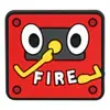 Diapositivas para zapatos de equipo de bomberos de dibujos animados, accesorios para zapatos, decoraciones de zapatos tipo zueco de goma blanda de PVC, zapatos de jardín para niños, hebillas de zapatos DIY, transfronterizo