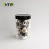 355ml Nuevo Tarro de Plástico de Dibujos Animados Transparente Pet Tarro para Galletas Comida Tarro Sellado para Snacks Tarro de Dulces Tarro