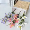 Flores Artificiales con 4 Cabezas y Cinco Pétalos, Esquejes de Flores, Decoración para Bodas y Hogar, Accesorios para Fotos, Accesorios y Mobiliario para Decoración de Sala de Estar