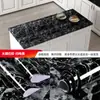 Adesivos para Gabinete com Padrão de Mármore Autoadesivos à Prova d'Água e de Óleo Adesivos de Renovação para Fogão de Cozinha e Bancada Espessados Resistentes a Altas Temperaturas