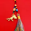 Pingente de cavalo da sorte em liga de estilo étnico chinês, acessório de metal, chaveiro de alta qualidade, fabricante de decoração para carro e bolsa