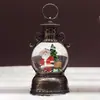 Nuevas decoraciones navideñas transfronterizas: linternas de viento, copos de nieve, luces de bola de cristal navideña de dibujos animados, adornos navideños creativos