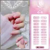 22 se refiere a película de esmalte de gel para uñas sin curado impermeable pasta completa estilo fresco Blanco pasta de uña de uña película de pasta de uña Papel al por mayor