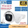 Xiongmai 360 graus 10 vezes óptico metal PTZ pan-tilt zoom HD casa 4K câmera 5-50mm máquina de monitoramento
