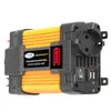 Inversor Convierte 12V a 110V Enchufe Europeo 300W/500W Coche Modificado Onda Pantalla LED Doble USB