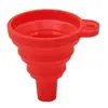 Embudo plegable grande, mediano y pequeño para uso doméstico, hecho de silicona de grado alimenticio, adecuado para verter aceite, vino y otros líquidos