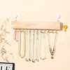 Prateleira de Parede em Madeira Maciça para Armazenamento de Brincos e Pulseiras, Painel de Exibição de Brincos, Suporte de Exibição para Loja de Joias, Prateleira de Exibição de Brincos em Estoque