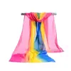 Bufanda nueva de gasa de primavera explosiones de Taobao bufanda degradada para mujer chal protector solar para la playa comercio al por mayor