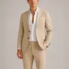 Traje casual de comercio exterior transfronterizo para hombre, conjunto de dos piezas con blazer de dos botones y pantalón con estampado digital
