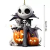 Pingente de carro de Halloween transfronteiriço criativo abóbora jack vampiro decoração chaveiro espelho retrovisor pingente de festa