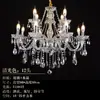 Lustre de Cristal Estilo Europeu Led Vela de Casamento para Quarto, Sala de Jantar, Sala de Estar Iluminação Atacado Lustre de Cristal Vela
